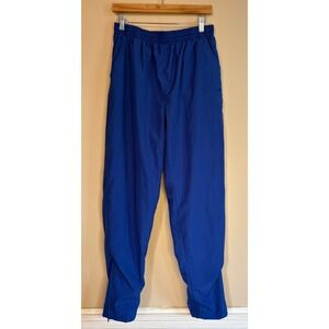 Wilson Womens Track Pants Joggers Blue Athletic Zip Ankle Size XL